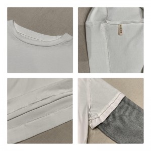 Σχέδια εύκαμπτης κατασκευής Minimalist Round Collar Στυλ Stized μανίκι style Casual Solid color βαμβακερό και λινό υπερμεγέθη προσαρμοσμένα 12700 Swatshirts