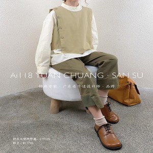 Χαλαρός σχεδιασμός Minimalist Stylist Casual Solid color Striped Ελεγχόμενη υπερμεγέθη προσαρμοσμένη περικάρπα 19505