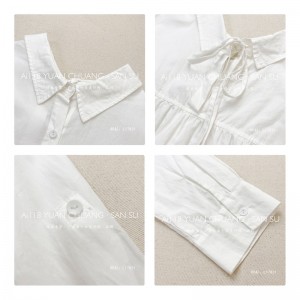 Χαλαρός σχεδιασμός Minimalist Stylish Τυχαίο συμπαγές χρώμα Striped ελεγμένο υπερμεγέθη προσαρμοσμένο 17831 Loose Shirt