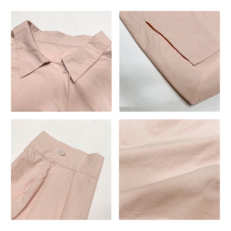 Χαλαρός σχεδιασμός Minimalist Stylish Τυχαίο συμπαγές χρώμα Striped ελεγμένο υπερμεγέθη προσαρμοσμένο 17771 Loose Shirt