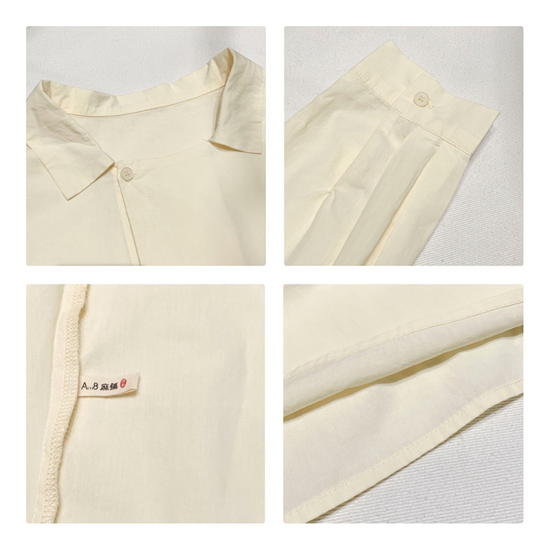 Χαλαρός σχεδιασμός Minimalist Stylist Casual Solid color Striped overzed vox 17706 Loose Shirt