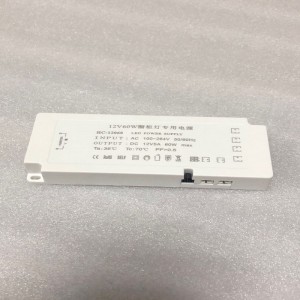 Τροφοδοσία ισχύος υπό συνεχή τάση οδηγού LED για το φως της τροχιάς 12V 60w