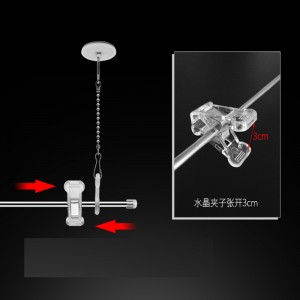 TMJ PP-537 Pop Poster Banner Signer Hanger Hook Strip Extrude Clip Pole Banner Rail Διαφημιστική Σημαία