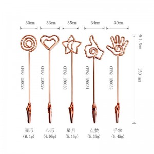 TMJ PP-543 Μικρή ετικέτα επιφάνειας εργασίας Stand Signer Gold Brused Stainless Steel Sign Signer