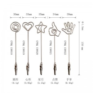 TMJ PP-543 Μικρή ετικέτα επιφάνειας εργασίας Stand Signer Gold Brused Stainless Steel Sign Signer