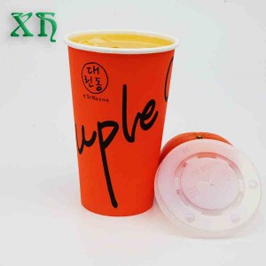 22oz ποτήρια κρύου ποτού μίας χρήσης με καπάκια