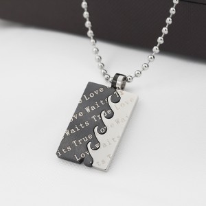 Χονδρικό κολιέ από ανοξείδωτο ατσάλι Two-In-One True Love