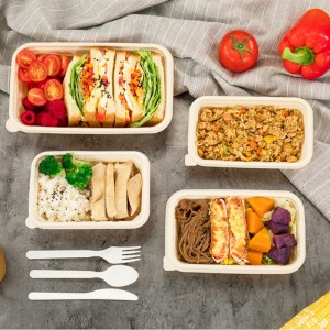 Δοχεία τετραγωνικής μορφής, φιλικά προς το περιβάλλον, λιπασματοποιήσιμα δοχεία αποθήκευσης τροφίμων, αφαιρούμενα καλαμποκιού, ...