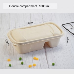 Οικοφιλικός προς το περιβάλλον χώρος συσκευασίας τροφίμων για άμυλο αραβοσίτου αραβοσίτου αποικοδομήσιμο κουτί φαγητού παίρνο...