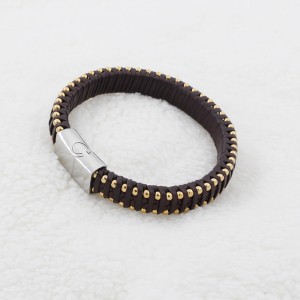 Ράβδος Bracelet Multi-Layer Braded Leather Bracelet with Magnetic class