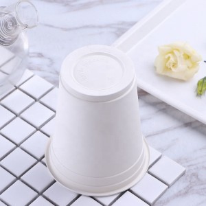 Προσαρμοσμένο λογότυπο BPA δωρεάν φιλικό προς το περιβάλλον φλιτζάνια καφέ λιπασματοποιήσιμης χρήσης μίας χρήσης κύπελλο καλαμπ...