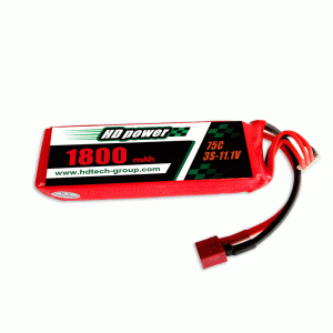 HD POWER 1800mAh 75C 3S 11.1V λιποσυσσωρευτής