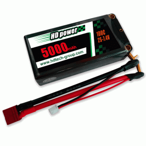 Σκληρή θήκη 5000mAh 100C 2S 7.4V Shorty RC μπαταρία αυτοκινήτου