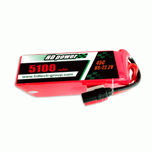 HD POWER 510mAh 45C 6S 22.2V λιποσυσσωρευτής