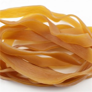 Οι κατασκευαστές κατά παραγγελία επιμηκυνμένες και διευρυμένες λαστιχένιες ταινίες κίτρινες διαφανείς υψηλής ελαστικότητας δε...