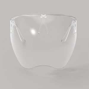 Αντι-ψεκασμός εξοπλισμός ασφαλείας Πλαστική ασπίδα προσώπου με πλαίσιο