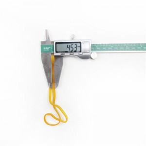 Προσαρμοσμένη από το εργοστάσιο επιμηκυνμένη και διευρυμένη κίτρινη διαφανή βιομηχανική λαστιχένια ζώνη υψηλής θερμοκρασίας κ...