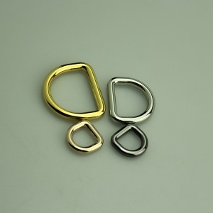 Λαμπερή επένδυση μόδας d πόρπες, δαχτυλίδια D, μεταλλικά αξεσουάρ για τσάντα