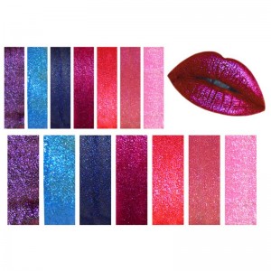 Glitter υγρό κραγιόν Diamond αδιάβροχο μεταλλικό lipgloss