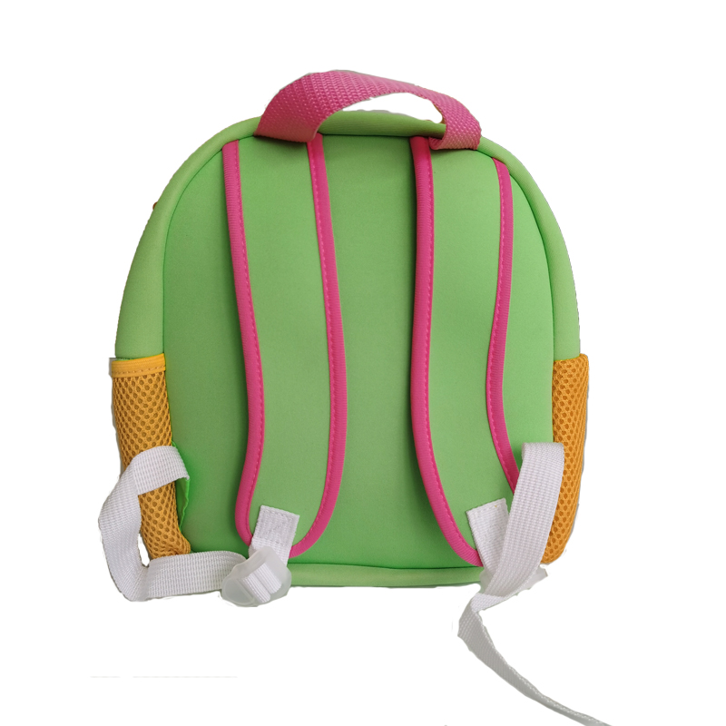 Προσαρμοσμένη εκτύπωση κινούμενα σχέδια ελαφριάς καουτσούκ καπάκι υφασμάτων νεοπρενίου Παιδική τσάντα ώμου τσάντα τσάντα με ύφασμα νεοπρένιο