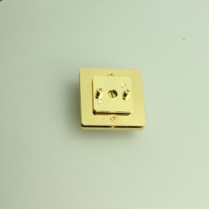 Κλείδωμα τσάντα μόδας, γυρίστε κλειδαριά περιστροφής, μεταλλικά αξεσουάρ