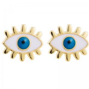 Ευρωπαϊκή και αμερικανική διασυνοριακή μόδα γυναικεία χαλκός που στάζει απλά σκουλαρίκια Degl \\\\ \'s σκουλαρίκια μάτι ins Ιαπωνική κ...