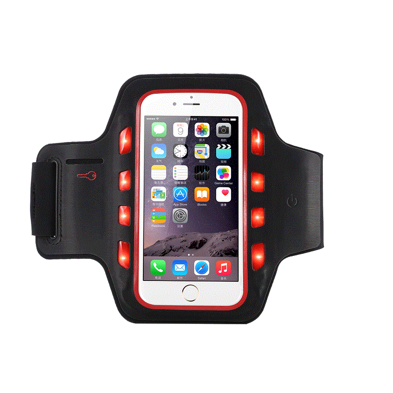 Χονδρικό αντανακλαστικό Armband Sports Running Armband κινητό τηλέφωνο με φώτα LED για iPhone 11 iPhone 12