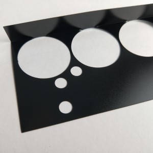 203 * 109 * 0,25mm Μαύρο φύλλο μόνωσης PC, ανθεκτικό στη θερμοκρασία και εύκολο στο κάμψη
