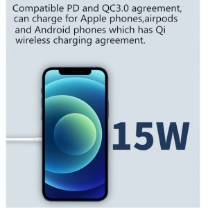 Magnetic Magsafe Ασύρματο φορτιστή τηλεφώνου 15W φορητό φορτιστή Magsafe για Apple iPhone 12 11 Pro Max Best-Selling Προϊόν Amazon Hot