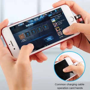 2ο ΓΕΝ 540 Περιστροφή Micro USB Τύπος C Μαγνητικό καλώδιο φόρτισης Νάιλον πλεγμένο μαγνητικό καλώδιο USB χρέωσης