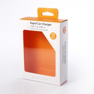 Λαμπερό πακέτο συσκευασίας δώρου συσκευασίας συσκευασίας συσκευασίας χαρτιού με καθαρό παράθυρο