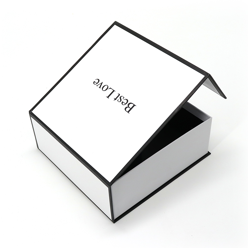 Πολυτελές λευκό μαγνήτης πτερύγιο χαρτοκιβώτιο flip κορυφή κουτιά δώρων ρούχα φόρεμα χέρι τσάντες λευκό ταχυδρομείο κουτί