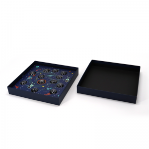 Προσαρμοσμένο ροζ καπάκι και βάση πολυτελή βαλεντίνος χαρτόνι χαρτοκιβώτιο χαρτί δώρου