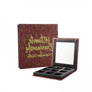 Χονδρική δημιουργία ομορφιάς Glittering ροζ προσαρμοσμένη μακιγιάζ παλέτα ιδιωτική ετικέτα Makup σκιά ματιών παλέτα