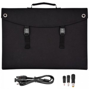 Φορητό πτυσσόμενο φορτιστή ηλιακού πλαισίου 60W 18V για φορτίο κινητού τηλεφώνου κάμπινγκ