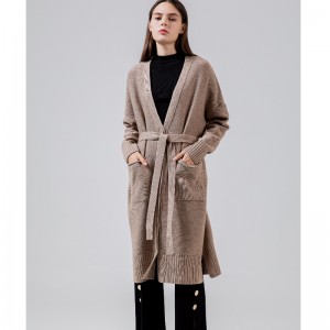 Χαλαρά, κομψό και casual αυστραλιανό μαλλί cardigan65005#