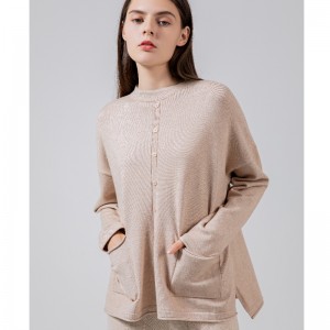 Χαλαρή τάση μόδας περιστασιακή τζόκερ μονής γραμμής κουμπί δεμένη κορυφή 68030#