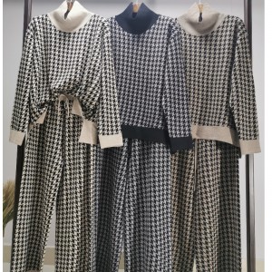 Μοντέρνο περιστασιακό τζόκερ πλεκτό Qianbird-σοβαρό κοστούμι δύο τεμαχίων 69002#