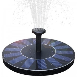 Γρήγορη Κρήνη Ηλιακή Κρήνη Birdbath, 1.4W Solar Panel Kit Αντλία νερού Ηλιακός ηλεκτρικός κλειστό σιντριβάνι