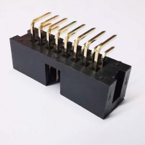 2x8p 2.54mm βήματος δεξιά γωνία βύθιση κεφαλίδα θηλυκό πρίζα