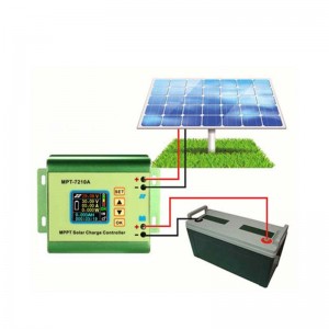 MPT7210A MPPT LCD Solar Control Panel Controller αλουμινίου κράμα ηλιακού ρυθμιστή αλουμινίου για την έξοδο μπαταρίας Lipo 600W 24V 36V 48V 60V 72V