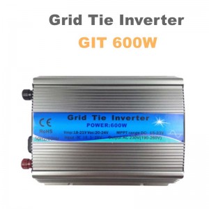 600W σχετικά με το πλέγμα του Inverter MPPT MPPT 11-32V DC 110V 220V AC εξόδου Καθαρό ημιτονοειδές κύμα για το σύστημα ηλιακού πίνακα