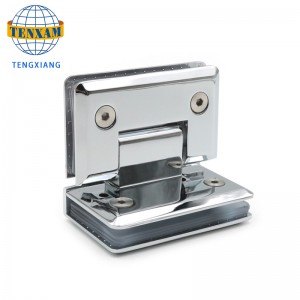 90 μοίρες Εμφάνιση γυάλινης πόρτα μεντεσέδες από ανοξείδωτο χάλυβα σφιγκτήρα μπάνιου