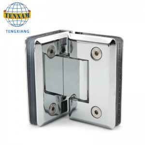 90 μοίρες Εμφάνιση γυάλινης πόρτα μεντεσέδες από ανοξείδωτο χάλυβα σφιγκτήρα μπάνιου