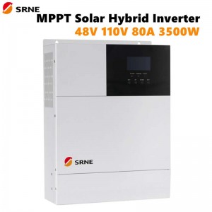 SRNE MPPT SOLAR HYBRID HYBRID CHARCH INVERTER 80A Ελεγκτής MAX 3500W Καθαρό ημιτονοειδές κύμα μετατροπέα 48V 110V PV Volt 145V 50Hz 60Hz Off-Grid