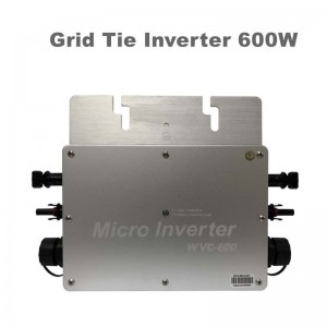 600W PURE Sine Wave Grid Tie Inverter Αδιάβροχο IP65 Micro Inverter 22-50VDC 190-260VAC για το ηλιακό σύστημα MPPT