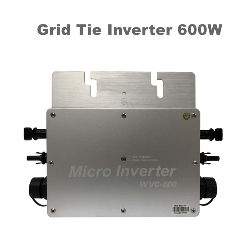 600W PURE Sine Wave Grid Tie Inverter Αδιάβροχο IP65 Micro Inverter 22-50VDC 190-260VAC για το ηλιακό σύστημα MPPT