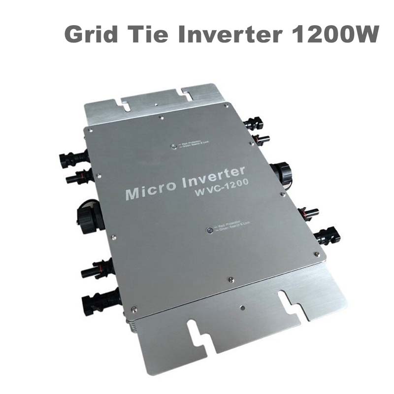 Pure Sine Wave Grid Inverter 1200W 22V-50VDC 80-160Vac αδιάβροχο IP65 Micro Inverter για το ηλιακό σύστημα MPPT