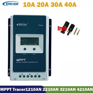 EPEVER MPPT TRACER 12V 24V 40A 30A 20A 10A Οθόνη LCD ελεγκτή οθόνης ηλιακής φόρτισης για μπαταρία λιθίου μολύβδου-οξέος