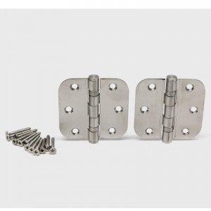 HN005 3,5 ίντσες ανοξείδωτος χάλυβα εσωτερική πόρτα μεντεσέδες με γωνιά ακτίνας 5/8 ιντσών